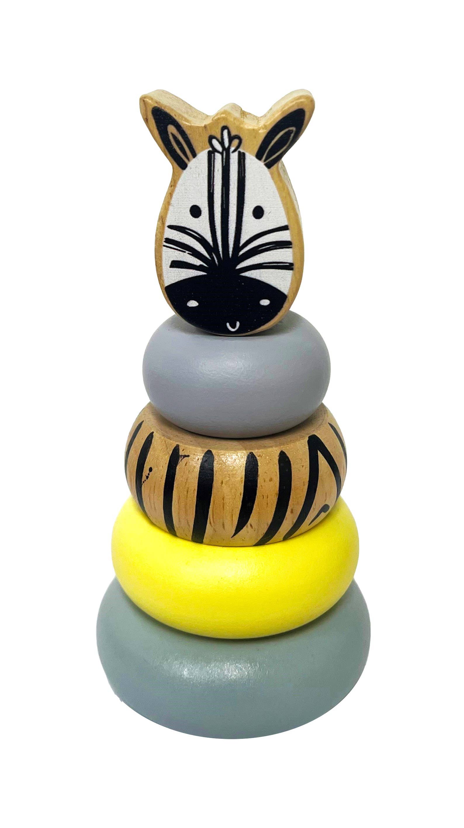 Wooden Mini Safari Animal Stacking Toy