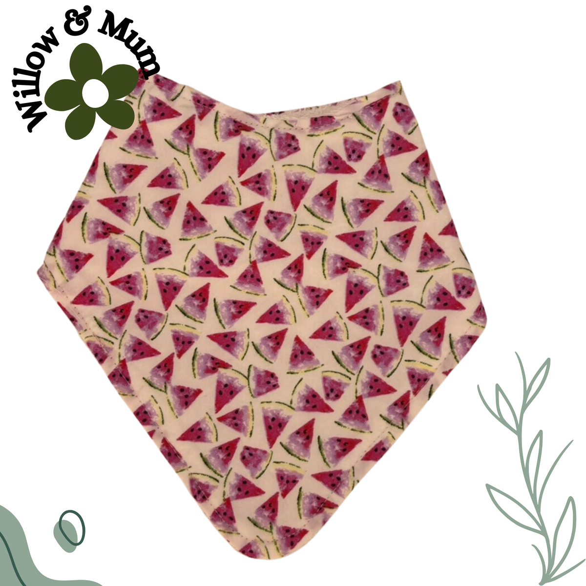 Baby Bandanna Bib | Watermelons