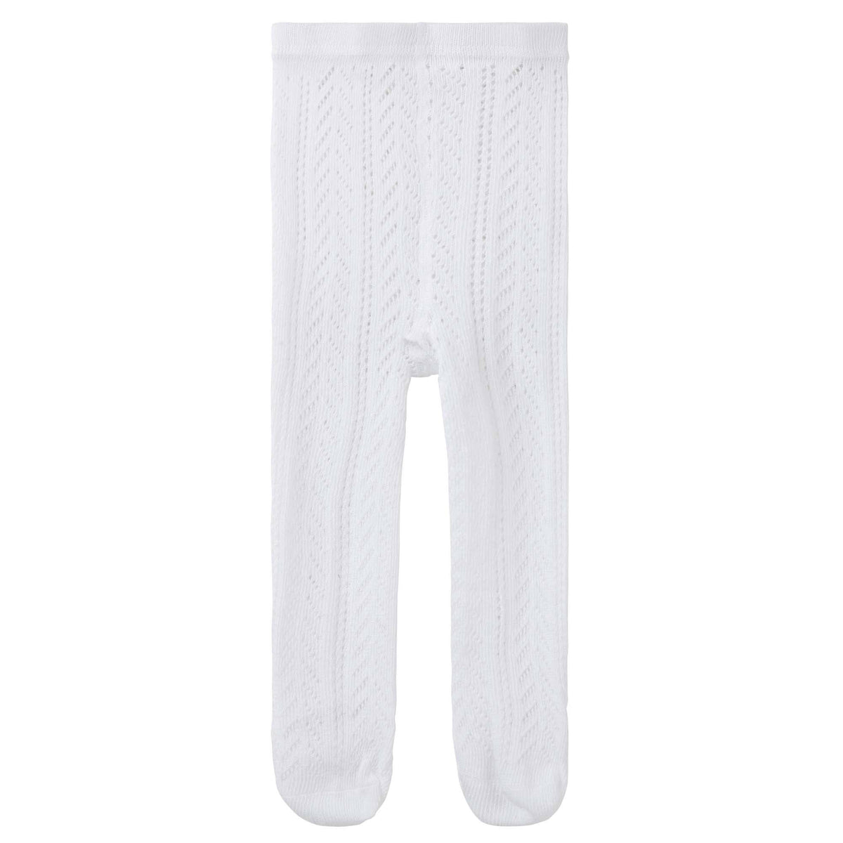 Textured Knit Tights - Ivory