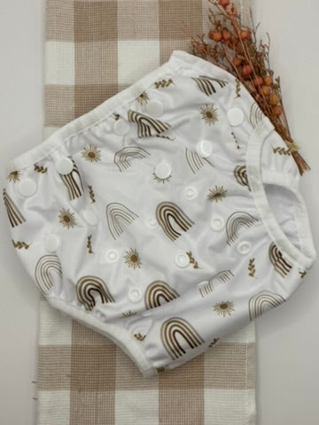 Swim Nappy's  | Bohoo Rainbows Tan