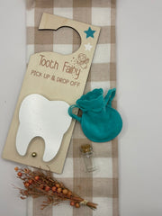 Tooth Fairy Door Hanger | Blue
