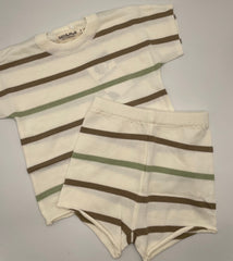 Striped Knit 2pcs Summer set