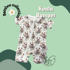 Leafy Koalas Organic Bamboo  Romper