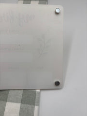 My first Day Board Acrylic