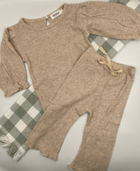 Waffle Curl Set Beige