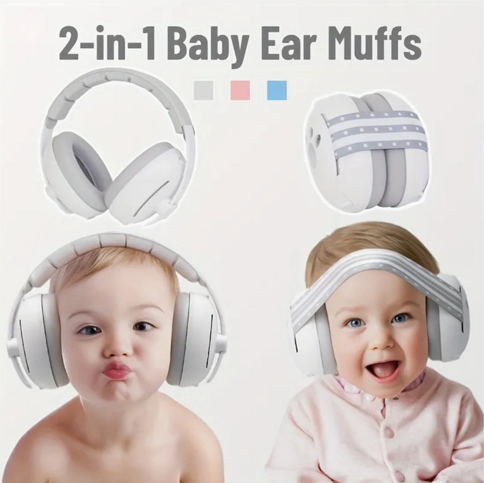 2 in 1 Baby Earmuffs
