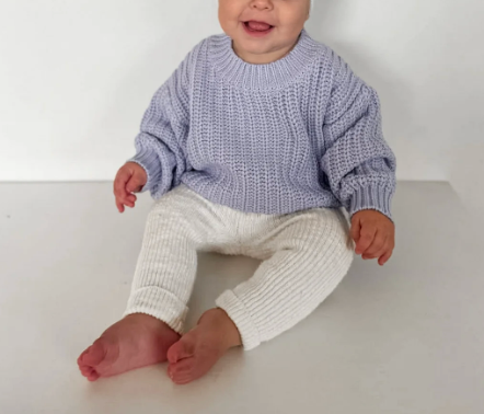 Chunky Knit Jumper | Lilac