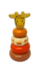 Wooden Mini Safari Animal Stacking Toy